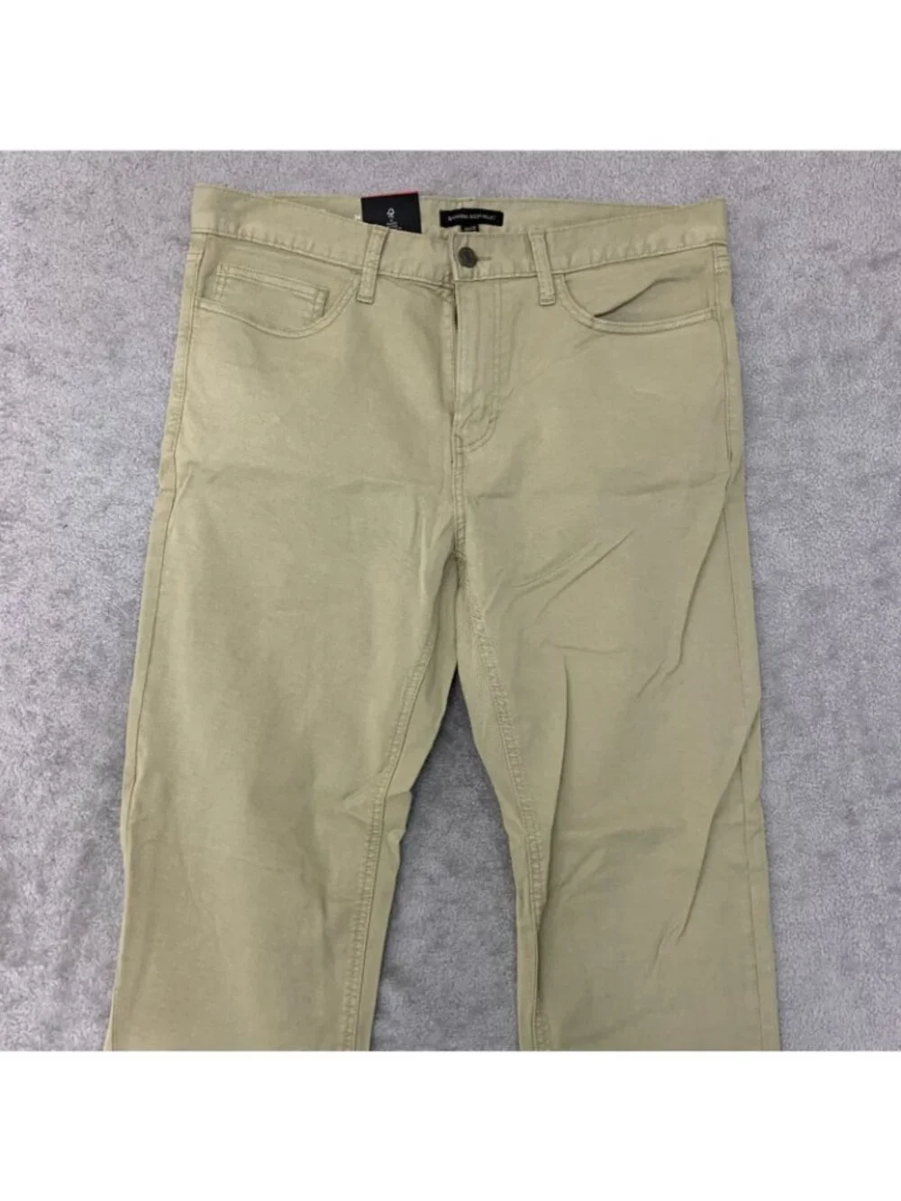 NWT Banana Republic 5 Pocket Men's 34x32 Beige Slim Fit Chino Pants